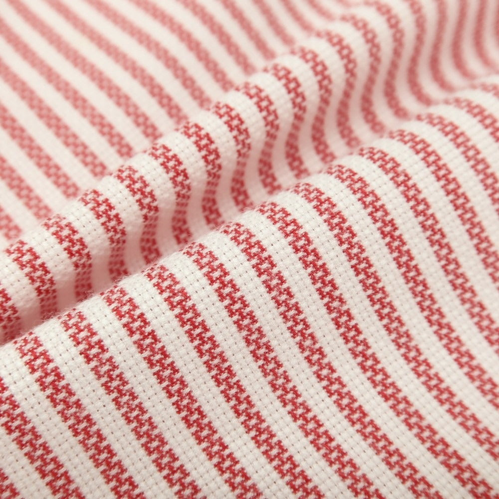 【中古】スティレ ラティーノ STILE LATINO コットン ストライプ レギュラーカラー ドレスシャツ レッドxホワイト【サイズ39】【 状態ランクC 】【 メンズ 】