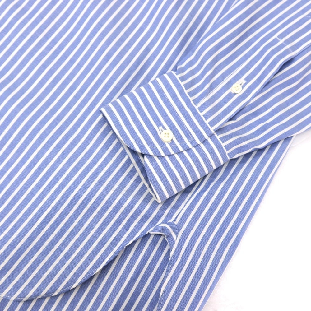 【中古】スティレ ラティーノ STILE LATINO コットン ストライプ レギュラーカラー ドレスシャツ ブルーxホワイト【 サイズ39 】【 状態ランクC 】【 メンズ 】 [BPD]