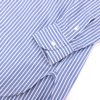 【中古】スティレ ラティーノ STILE LATINO コットン ストライプ レギュラーカラー ドレスシャツ ブルーxホワイト【サイズ39】【 状態ランクC 】【 メンズ 】