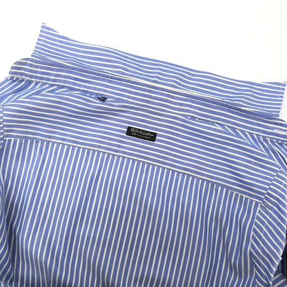 【中古】スティレ ラティーノ STILE LATINO コットン ストライプ レギュラーカラー ドレスシャツ ブルーxホワイト【サイズ39】【 状態ランクC 】【 メンズ 】