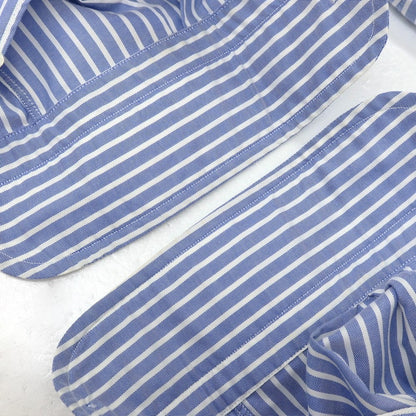 【中古】スティレ ラティーノ STILE LATINO コットン ストライプ レギュラーカラー ドレスシャツ ブルーxホワイト【サイズ39】【 状態ランクC 】【 メンズ 】