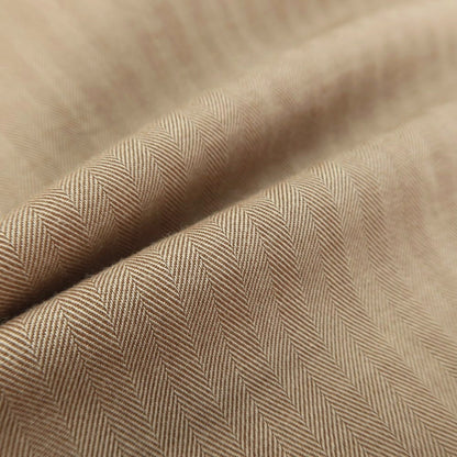 【中古】バルバ BARBA コットン ヘリンボーンストライプ ワイドカラー ドレスシャツ ライトブラウン【サイズ39】【 状態ランクB 】【 メンズ 】