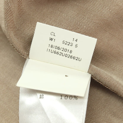 【中古】バルバ BARBA コットン ヘリンボーンストライプ ワイドカラー ドレスシャツ ライトブラウン【サイズ39】【 状態ランクB 】【 メンズ 】