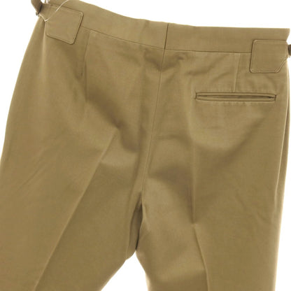 【中古】イガラシトラウザーズ 五十嵐 IGARASHI TROUSERS BEAMS F別注 ツイルコットン カジュアルスラックスパンツ カーキ系【サイズ50】【 状態ランクC 】【 メンズ 】