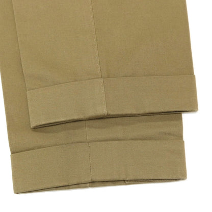 【中古】イガラシトラウザーズ 五十嵐 IGARASHI TROUSERS BEAMS F別注 ツイルコットン カジュアルスラックスパンツ カーキ系【サイズ50】【 状態ランクC 】【 メンズ 】