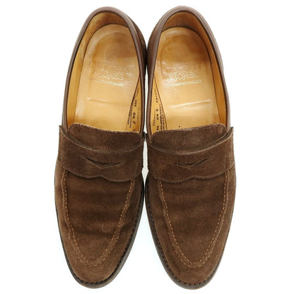 【中古】クロケットアンドジョーンズ CROCKETT&amp;JONES SYDNEY スウェード ローファー ブラウン【 6 1/2 】【 状態ランクC 】【 メンズ 】 []