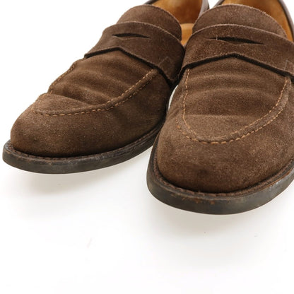 【中古】クロケットアンドジョーンズ CROCKETT&amp;JONES SYDNEY スウェード ローファー ブラウン【 6 1/2 】【 状態ランクC 】【 メンズ 】 []