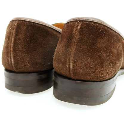 【中古】クロケットアンドジョーンズ CROCKETT&amp;JONES SYDNEY スウェード ローファー ブラウン【 6 1/2 】【 状態ランクC 】【 メンズ 】 []