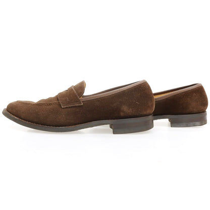 【中古】クロケットアンドジョーンズ CROCKETT&amp;JONES SYDNEY スウェード ローファー ブラウン【 6 1/2 】【 状態ランクC 】【 メンズ 】 []