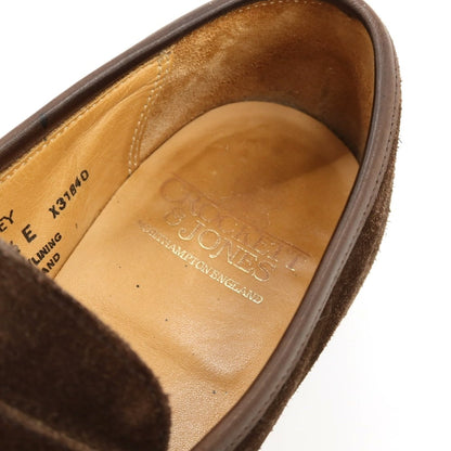 【中古】クロケットアンドジョーンズ CROCKETT&amp;JONES SYDNEY スウェード ローファー ブラウン【 6 1/2 】【 状態ランクC 】【 メンズ 】 []