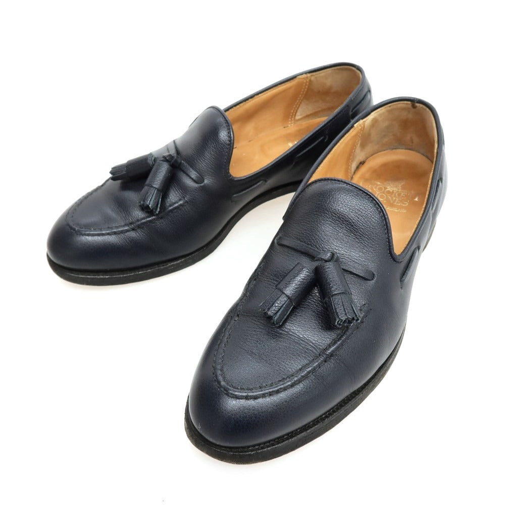 【中古】クロケットアンドジョーンズ CROCKETT&amp;JONES CAVENDISH3 タッセルローファー ネイビー【サイズ6】【 状態ランクC 】【 メンズ 】