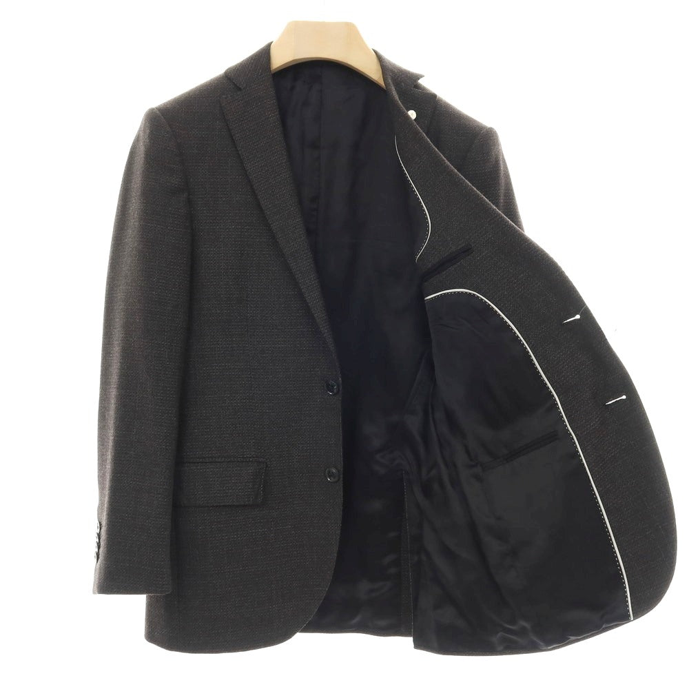 【中古】ルイジ ビアンキ マントヴァ Luigi Bianchi Mantova ウール 2つボタンスーツ ダークブラウン【サイズ46】【 状態ランクB 】【 メンズ 】