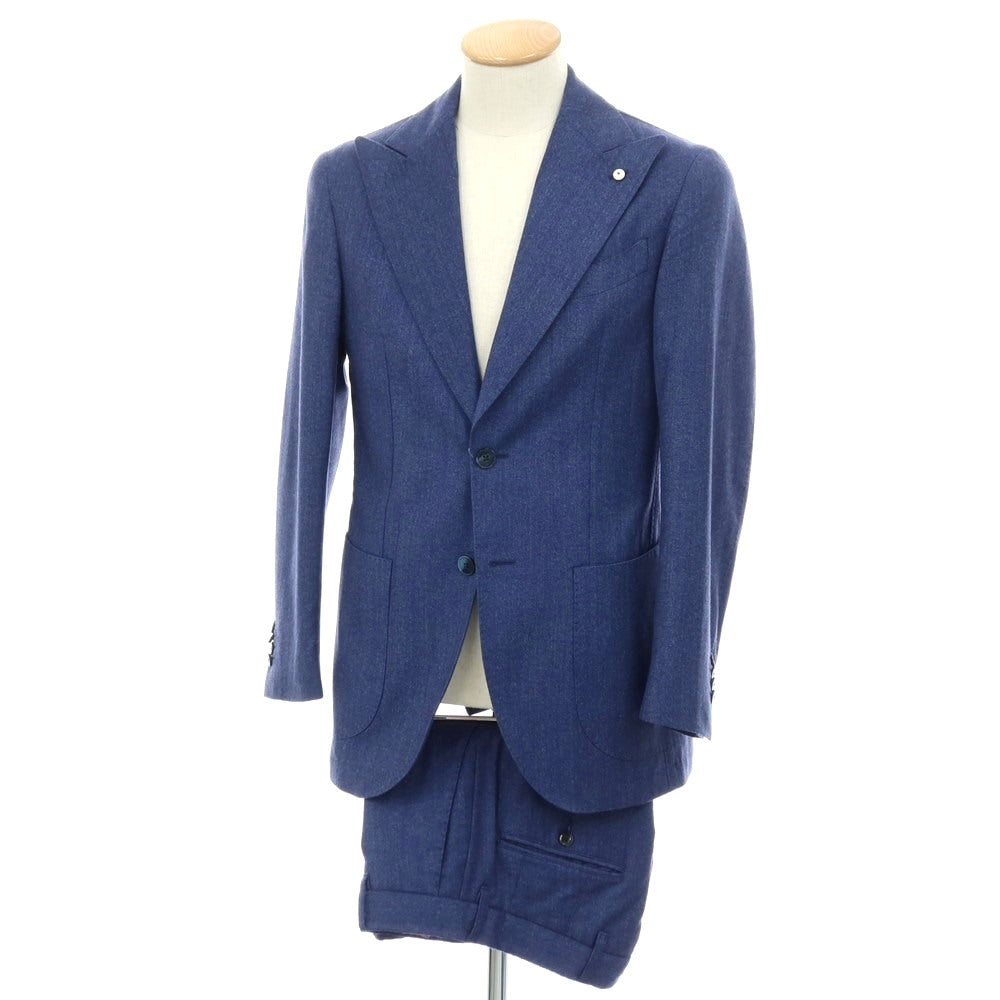 【中古】エルビーエム1911 L.B.M.1911 ウール 2つボタンスーツ ネイビー【サイズ44】【 状態ランクC 】【 メンズ 】