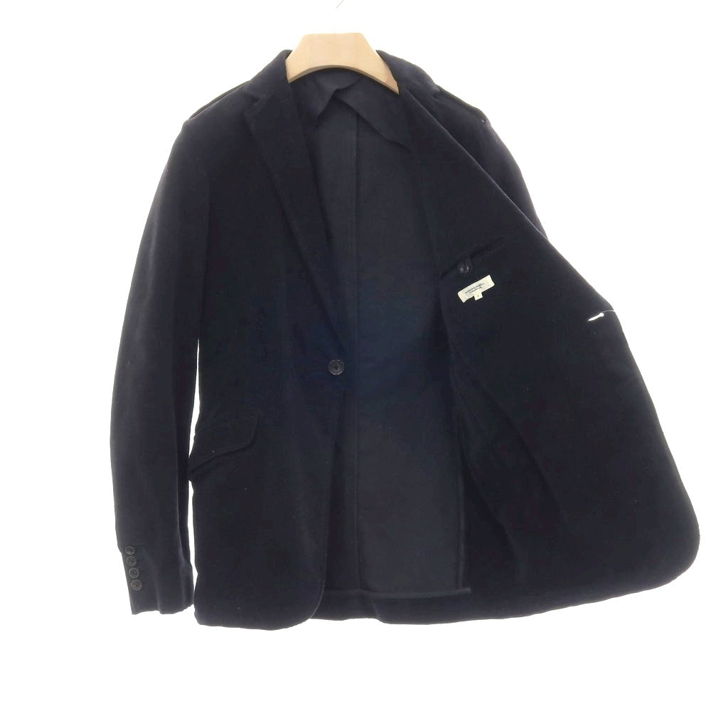【中古】マイケルタピア MICHAEL TAPIA コットン 横畝コーデュロイ 1B カジュアルジャケット ブラック【サイズS】【 状態ランクC 】【 メンズ 】