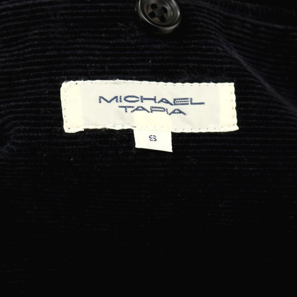 【中古】マイケルタピア MICHAEL TAPIA コットン 横畝コーデュロイ 1B カジュアルジャケット ブラック【サイズS】【 状態ランクC 】【 メンズ 】