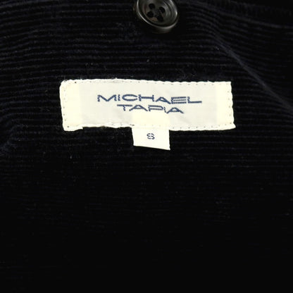 【中古】マイケルタピア MICHAEL TAPIA コットン 横畝コーデュロイ 1B カジュアルジャケット ブラック【サイズS】【 状態ランクC 】【 メンズ 】