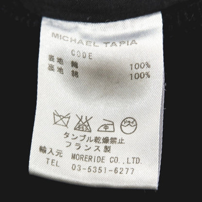 【中古】マイケルタピア MICHAEL TAPIA コットン 横畝コーデュロイ 1B カジュアルジャケット ブラック【サイズS】【 状態ランクC 】【 メンズ 】