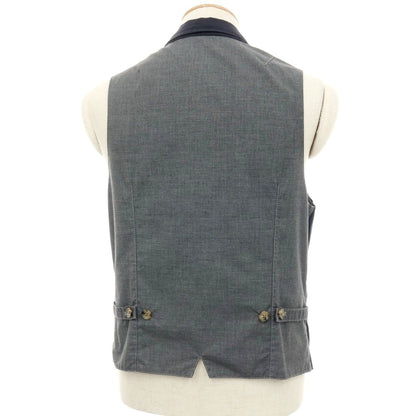 【中古】イレブンティ eleventy コットンポリウレタン カジュアル系ジレ ベスト ネイビー【サイズS】【 状態ランクC 】【 メンズ 】