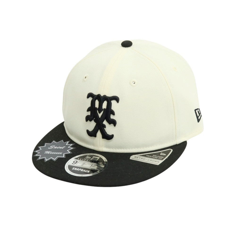 【中古】セント マイケル SAINT Mxxxxxx × NEW ERA 2026年春夏 ベースボールキャップ 帽子 アイボリーxブラック【 状態ランクA 】【 メンズ 】
