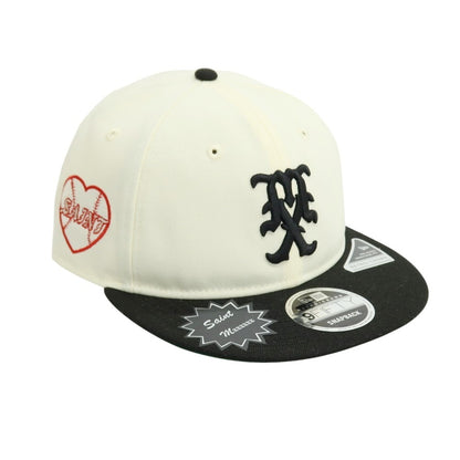 【中古】セント マイケル SAINT Mxxxxxx × NEW ERA 2026年春夏 ベースボールキャップ 帽子 アイボリーxブラック【 状態ランクA 】【 メンズ 】