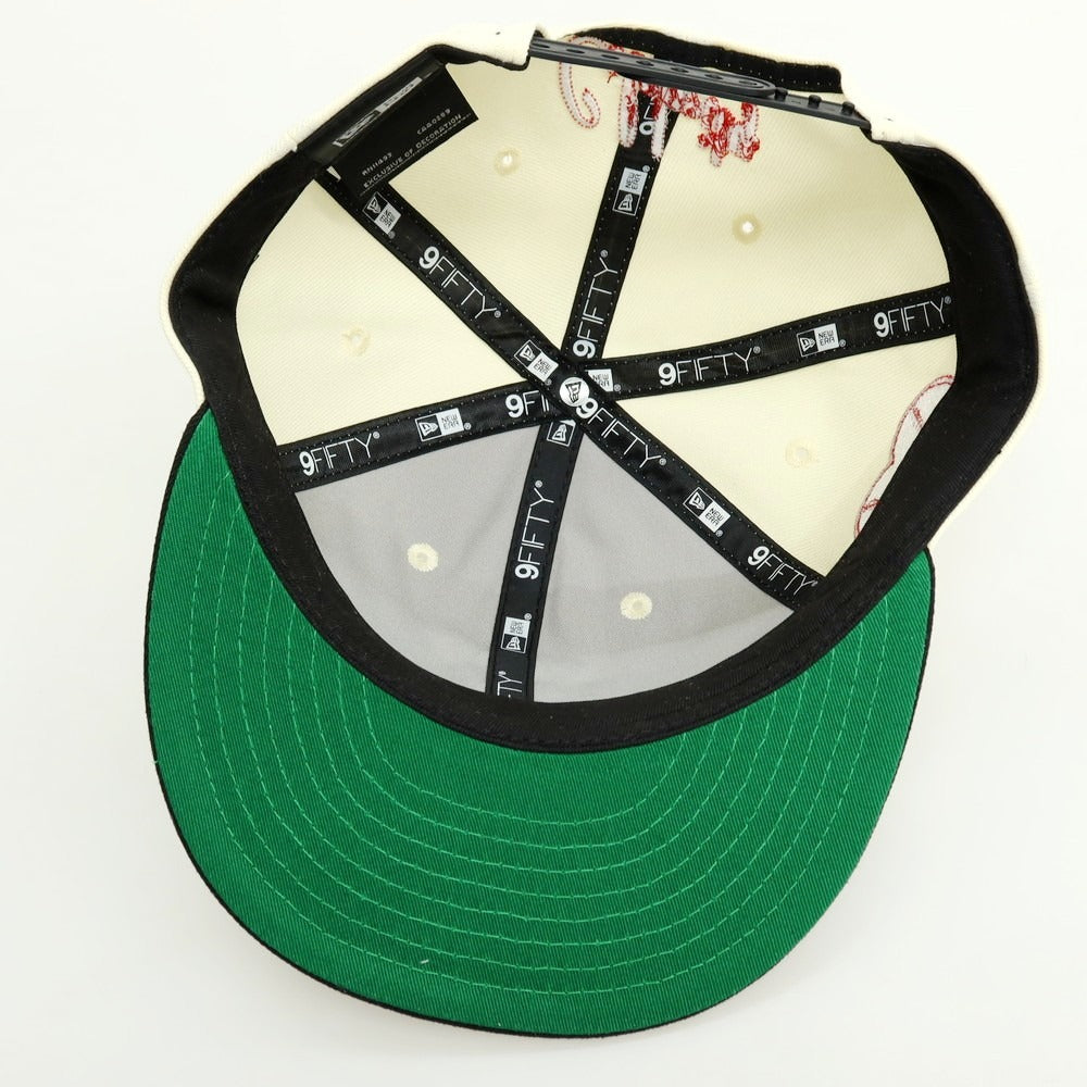 【中古】セント マイケル SAINT Mxxxxxx × NEW ERA 2026年春夏 ベースボールキャップ 帽子 アイボリーxブラック【 状態ランクA 】【 メンズ 】