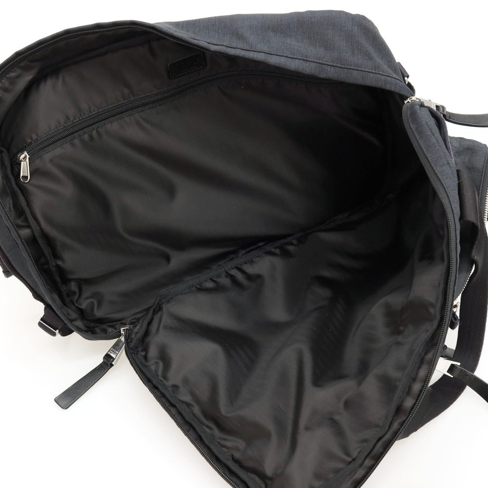 【中古】エフクリオ F.CLIO 3way ポリエステル系 ブリーフケース ネイビーxブラック【 状態ランクB 】【 メンズ 】