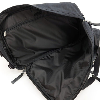 【中古】エフクリオ F.CLIO 3way ポリエステル系 ブリーフケース ネイビーxブラック【 状態ランクB 】【 メンズ 】