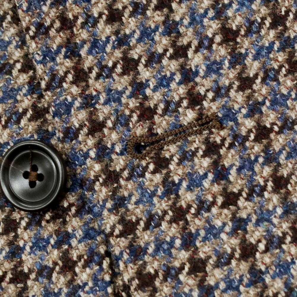 【中古】タリアトーレ TAGLIATORE ウール チェック 2B テーラードジャケット アッシュブラウンxブルー×ダークブラウン【サイズ48】【 状態ランクA 】【 メンズ 】