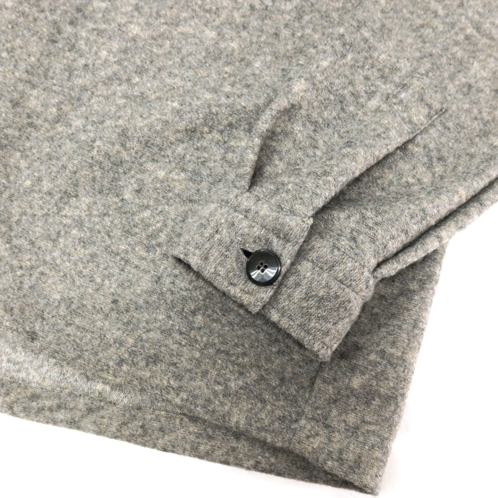 【中古】ギローバー GUY ROVER コットンウール カジュアルシャツ グレーxブラウン【サイズM】【 状態ランクB 】【 メンズ 】