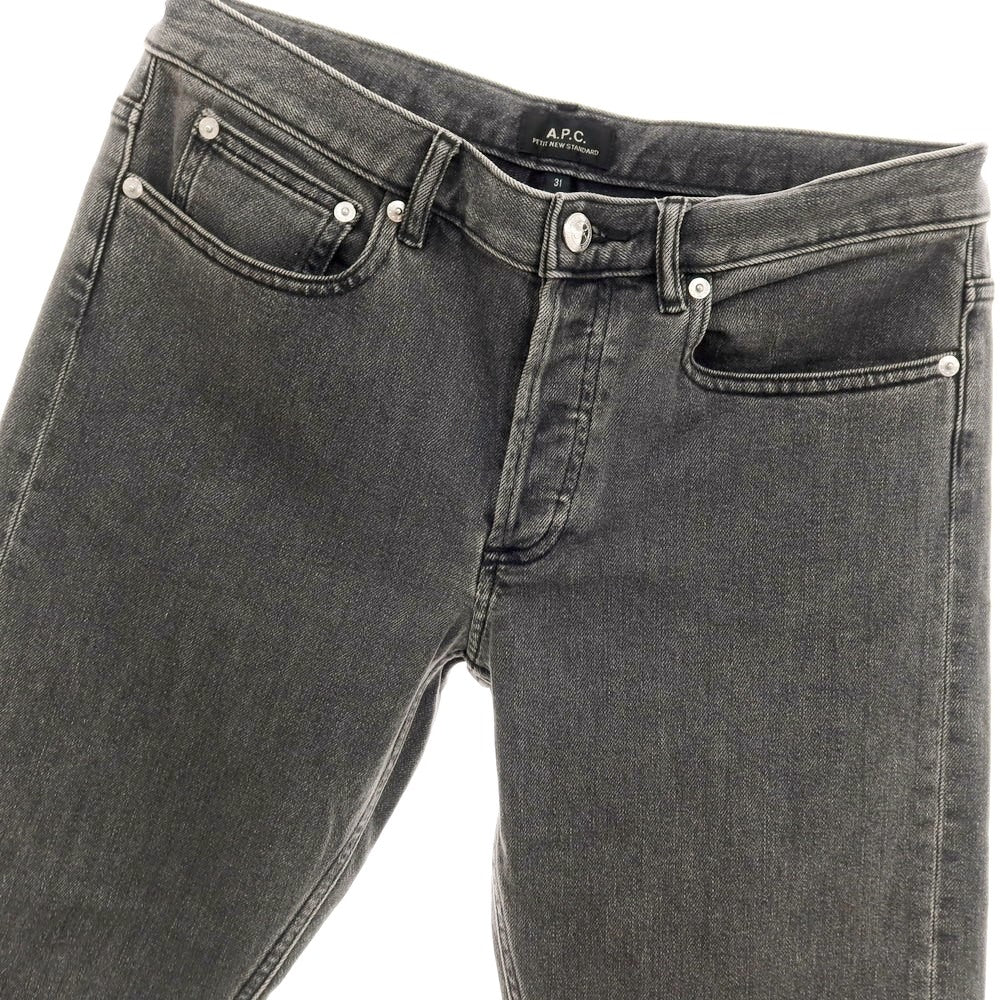 【SALE30%OFF/返品不可】【中古】アーペーセー A.P.C. PETIT NEW STANDARD ストレッチ コットン デニムパンツ ジーンズ グレー【 サイズ31 】【 状態ランクB 】【 メンズ 】 [APD]