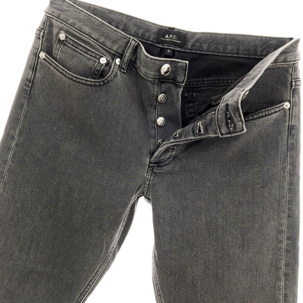【SALE30%OFF/返品不可】【中古】アーペーセー A.P.C. PETIT NEW STANDARD ストレッチ コットン デニムパンツ ジーンズ グレー【 サイズ31 】【 状態ランクB 】【 メンズ 】 [APD]