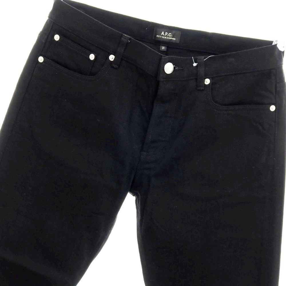 【中古】アーペーセー A.P.C. PETIT NEW STANDARD ストレッチ コットン デニムパンツ ブラック【サイズ31】【 状態ランクB 】【 メンズ 】