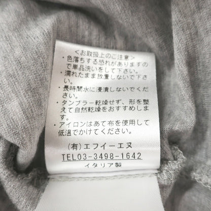 【中古】アンティーチポ　アンティチポ ANTICIPO リヨセルウール クルーネック 半袖Ｔシャツ グレー【サイズ46】【 状態ランクB 】【 メンズ 】