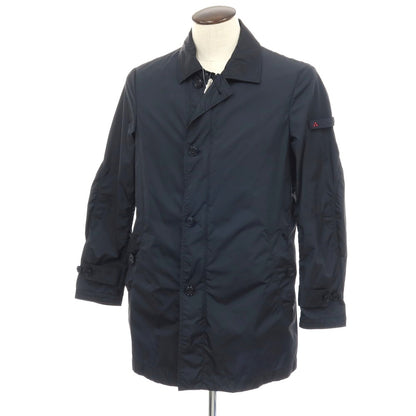 【中古】ピューテリー PEUTEREY ナイロン ステンカラーコート ネイビー【サイズ50】【 状態ランクC 】【 メンズ 】
