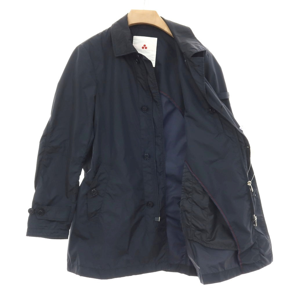 【中古】ピューテリー PEUTEREY ナイロン ステンカラーコート ネイビー【サイズ50】【 状態ランクC 】【 メンズ 】