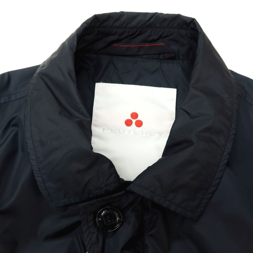 【中古】ピューテリー PEUTEREY ナイロン ステンカラーコート ネイビー【サイズ50】【 状態ランクC 】【 メンズ 】