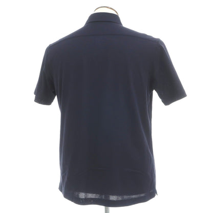 【中古】メイカーズシャツ カマクラ Makers Shirt 鎌倉 コットンポリエステル 鹿の子 半袖ポロシャツ ネイビー【サイズXL】【 状態ランクA 】【 メンズ 】
