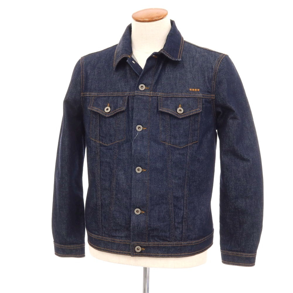 【中古】イカイ YCHAI ストレッチ コットン デニムジャケット ネイビー【サイズ46】【 状態ランクA 】【 メンズ 】