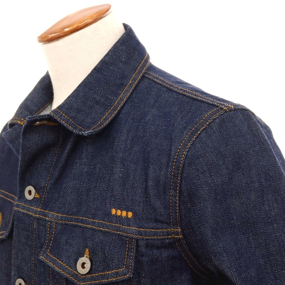 【中古】イカイ YCHAI ストレッチ コットン デニムジャケット ネイビー【サイズ46】【 状態ランクA 】【 メンズ 】