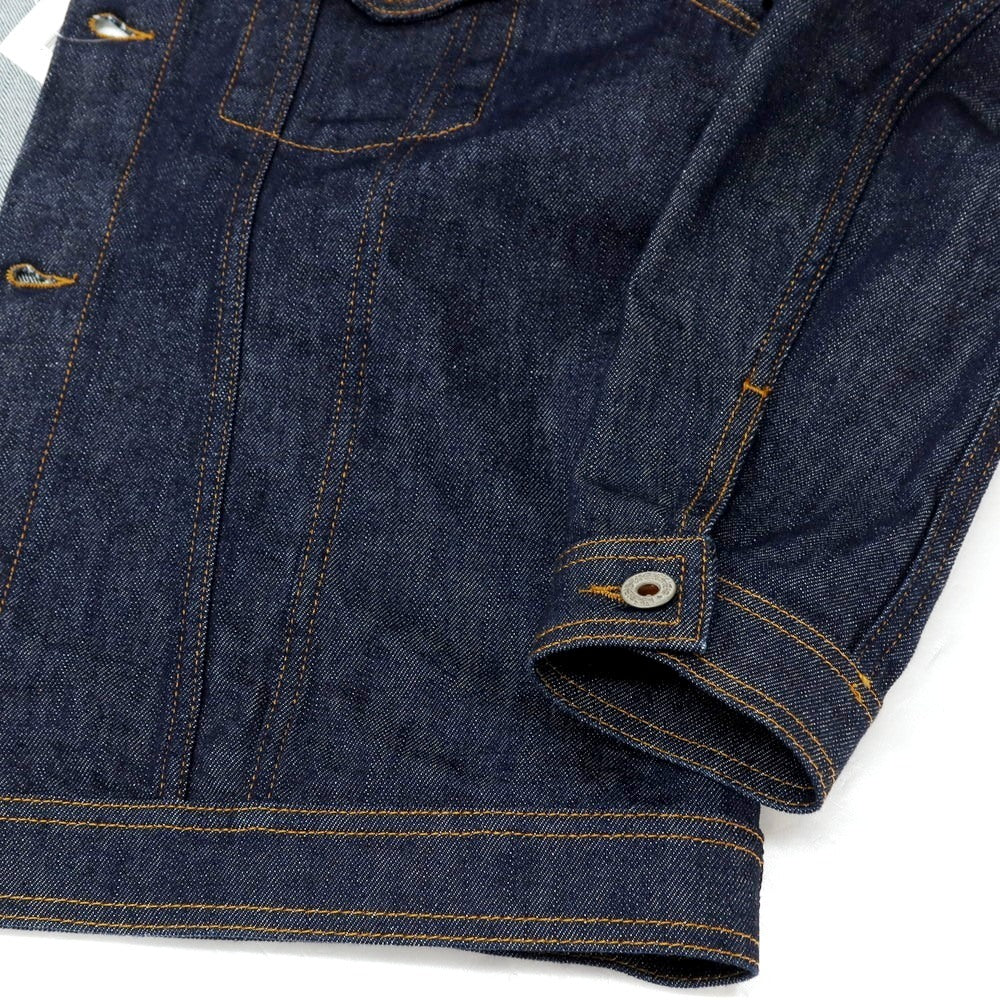 【中古】イカイ YCHAI ストレッチ コットン デニムジャケット ネイビー【サイズ46】【 状態ランクA 】【 メンズ 】