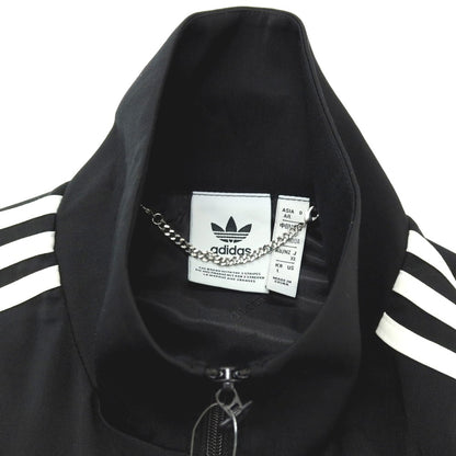 【中古】アディダス adidas ポリエステルレーヨンポリウレタン トラックジャケット ブラック【サイズXL】【 状態ランクB 】【 メンズ 】