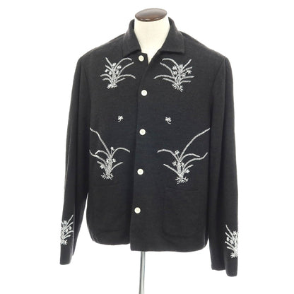 【中古】ボーディ BODE ウール ビーズ シャツ型 カーディガン チャコール【サイズL/XL】【 状態ランクB 】【 メンズ 】