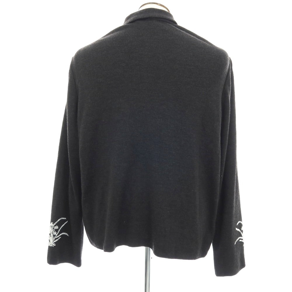 【中古】ボーディ BODE ウール ビーズ シャツ型 カーディガン チャコール【サイズL/XL】【 状態ランクB 】【 メンズ 】