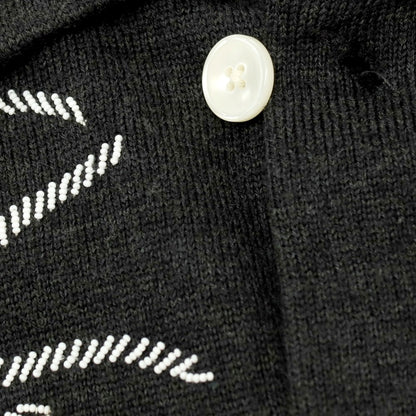 【中古】ボーディ BODE ウール ビーズ シャツ型 カーディガン チャコール【サイズL/XL】【 状態ランクB 】【 メンズ 】