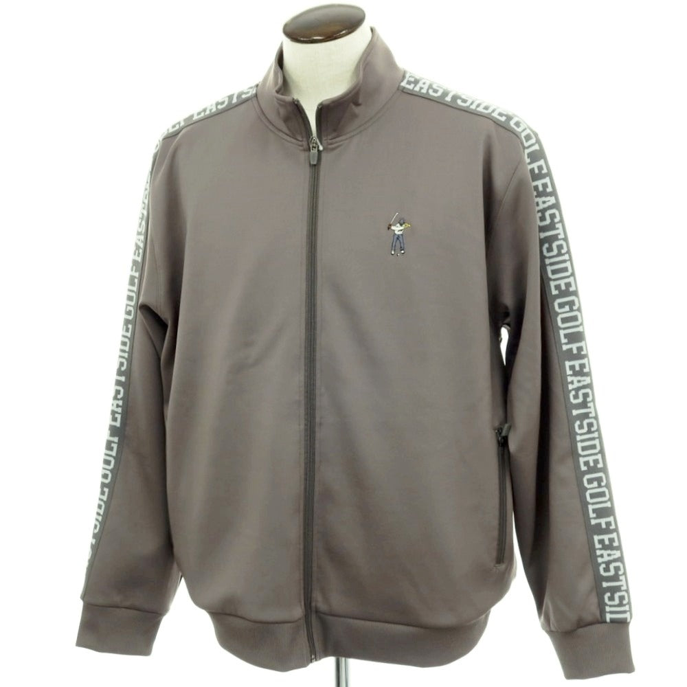 【中古】イーストサイドゴルフ Eastside Golf ストレッチ ポリエステル スタンドカラー ジップアップ ジャージ グレー【サイズ2XL】【 状態ランクB 】【 メンズ 】