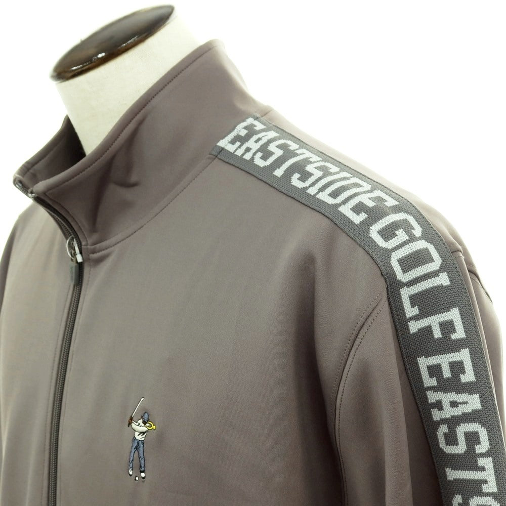 【中古】イーストサイドゴルフ Eastside Golf ストレッチ ポリエステル スタンドカラー ジップアップ ジャージ グレー【サイズ2XL】【 状態ランクB 】【 メンズ 】