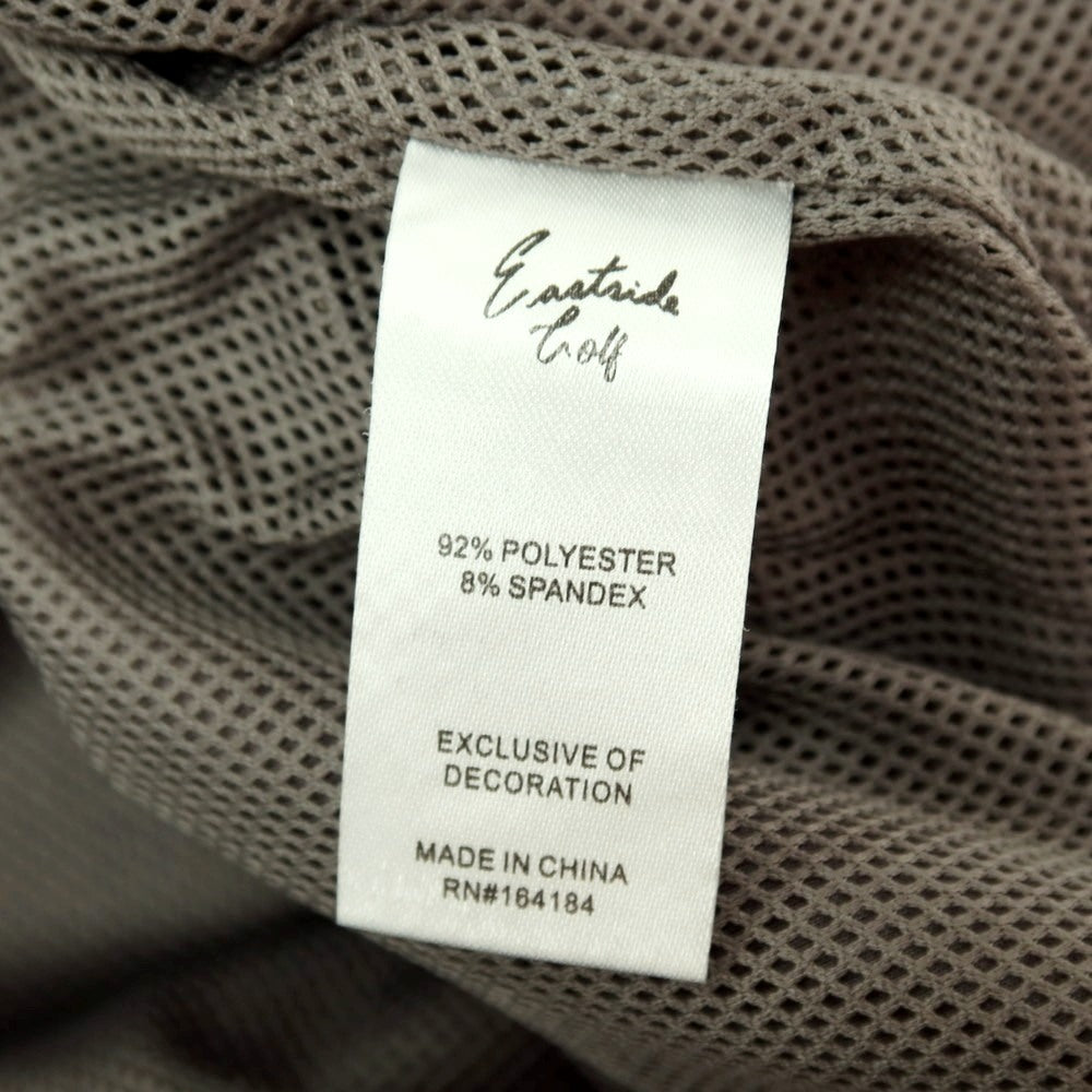 【中古】イーストサイドゴルフ Eastside Golf ストレッチ ポリエステル スタンドカラー ジップアップ ジャージ グレー【サイズ2XL】【 状態ランクB 】【 メンズ 】