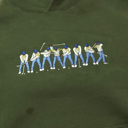 【中古】イーストサイドゴルフ Eastside Golf ポリエステルコットン プルオーバー パーカー オリーブグリーン【サイズXL】【 状態ランクC 】【 メンズ 】