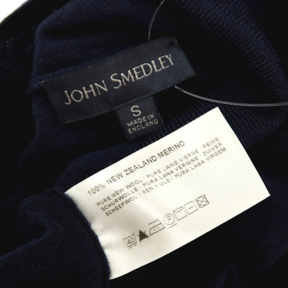 【中古】ジョンスメドレー JOHN SMEDLEY ハイゲージ ニュージーランドメリノウール タートルネック プルオーバーニット ネイビー【サイズS】【 状態ランクB 】【 メンズ 】