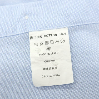 【中古】ジャンネット giannetto コットン ホリゾンタルカラー ドレスシャツ ブルー【サイズ40】【 状態ランクB 】【 メンズ 】